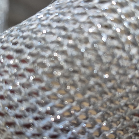 Peter Nygard Gray Mesh Sweater With Bling - Picture 3 of 7